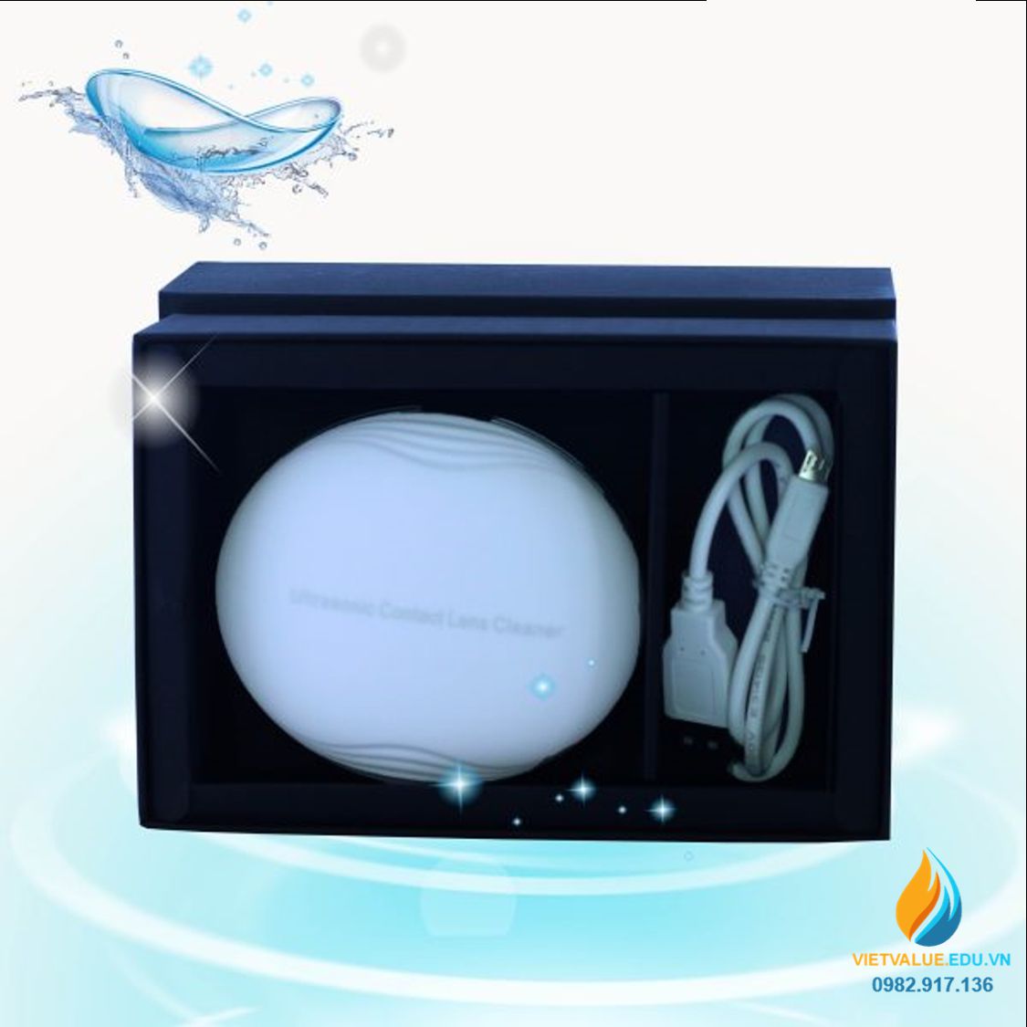 Thiết bị làm sạch kính áp tròng bằng sóng siêu âm CE3500 tần số 58kHz công suất 3W