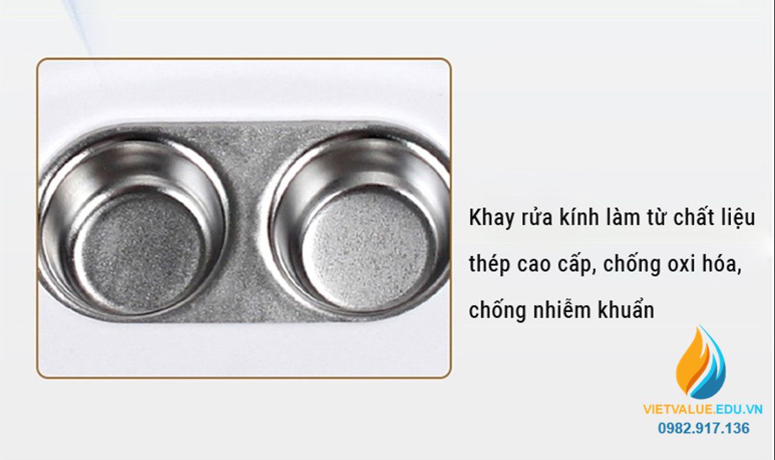 Thiết bị làm sạch kính áp tròng bằng sóng siêu âm CE3500 tần số 58kHz công suất 3W