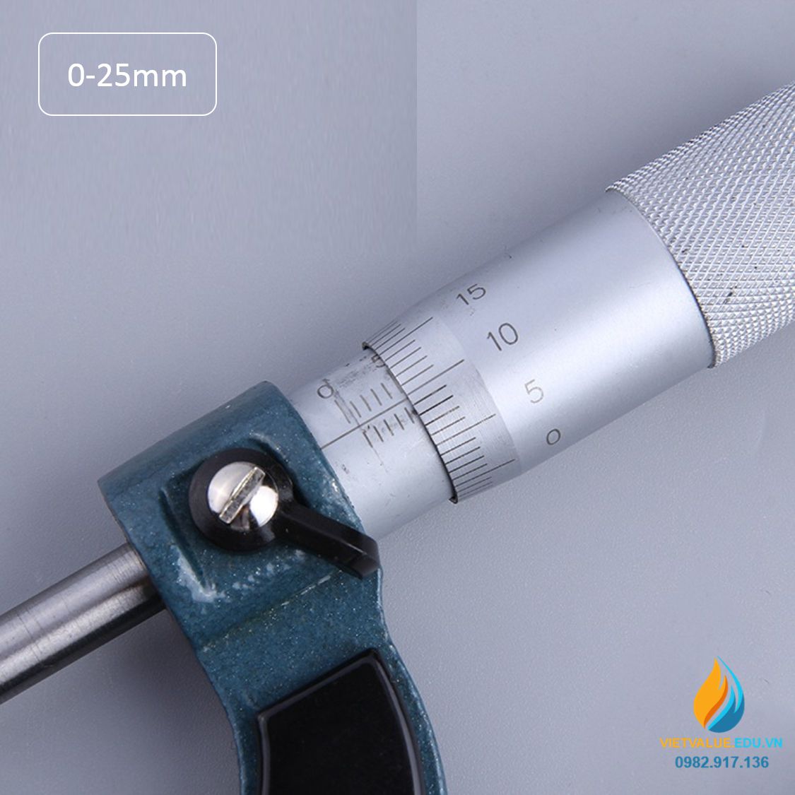 Thước kẹp panme phạm vi đo 0-25mm, giá trị đọc 0.01mm, thép không gỉ chất lượng cao