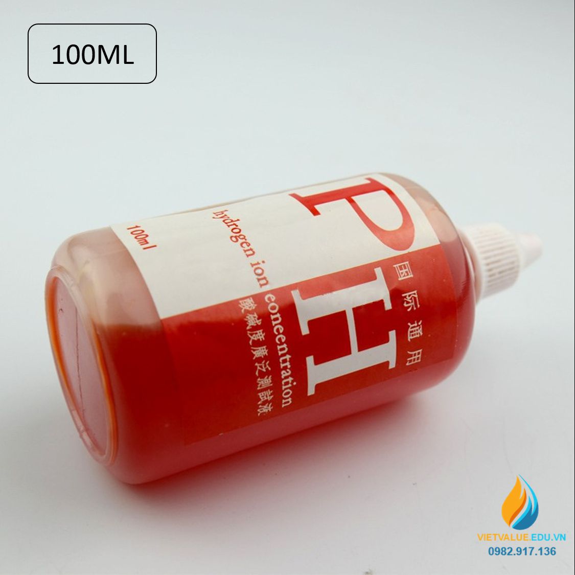 Thuốc thử PH kiểm tra độ axit bazo của dung dịch, dung tích 100ml