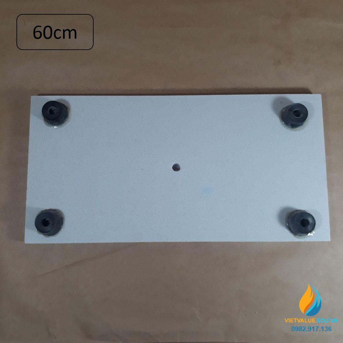 Bộ giá đỡ thí nghiệm đế bản đá cẩm thạch, trục Inox cao 60cm, đường kính 1cm, vững chắc