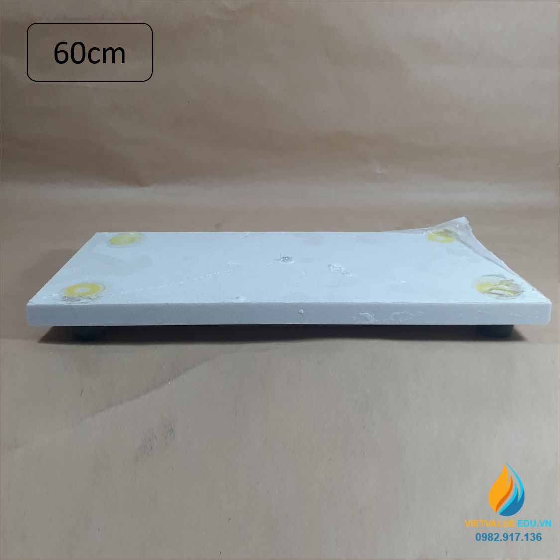 Bộ giá đỡ thí nghiệm đế bản đá cẩm thạch, trục Inox cao 60cm, đường kính 1cm, vững chắc