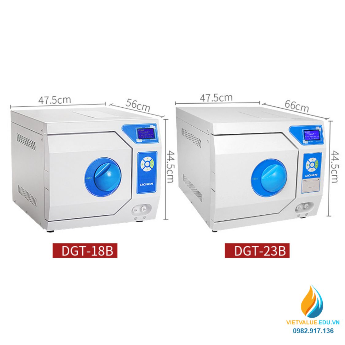 Tủ khử trùng nha khoa DGT20B, dung tích 20 lít, công suất 2200W, nhiệt độ 134 độ C