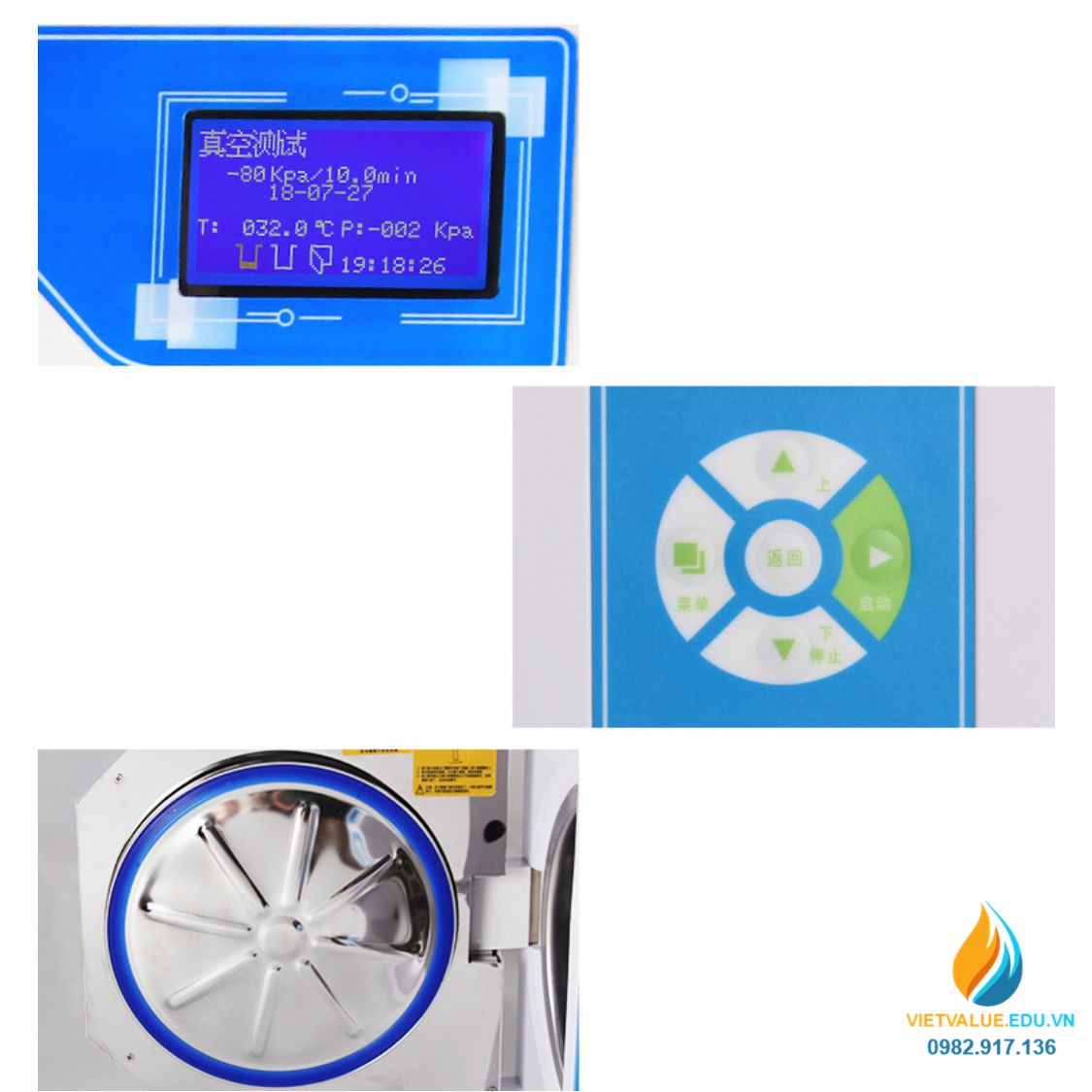 Tủ khử trùng nha khoa DGT8B, dung tích 8 lít, công suất 1500W, nhiệt độ 134 độ C