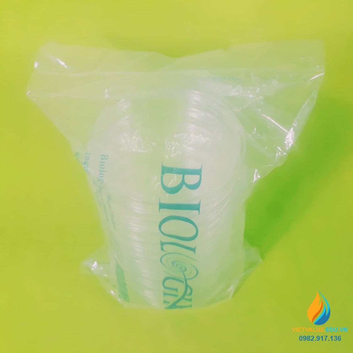 Túi 20 đĩa petri nhựa tiệt trùng hãng Biologix Mỹ, đường kính đĩa 60mm