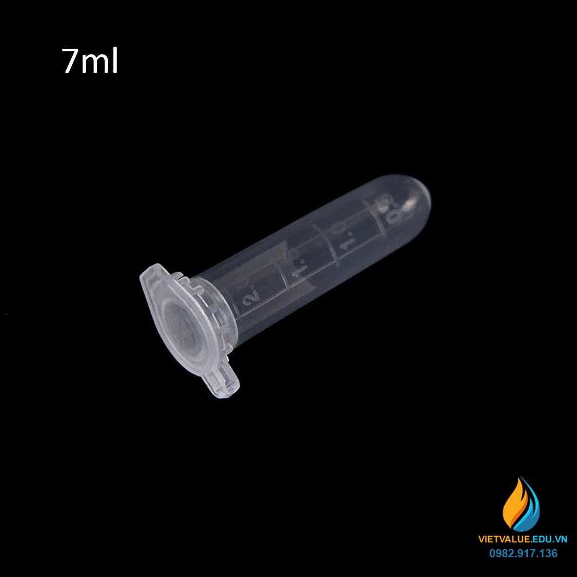 Túi 200 cái ống eppedort lưu mẫu vạch chia dung tích 7ml