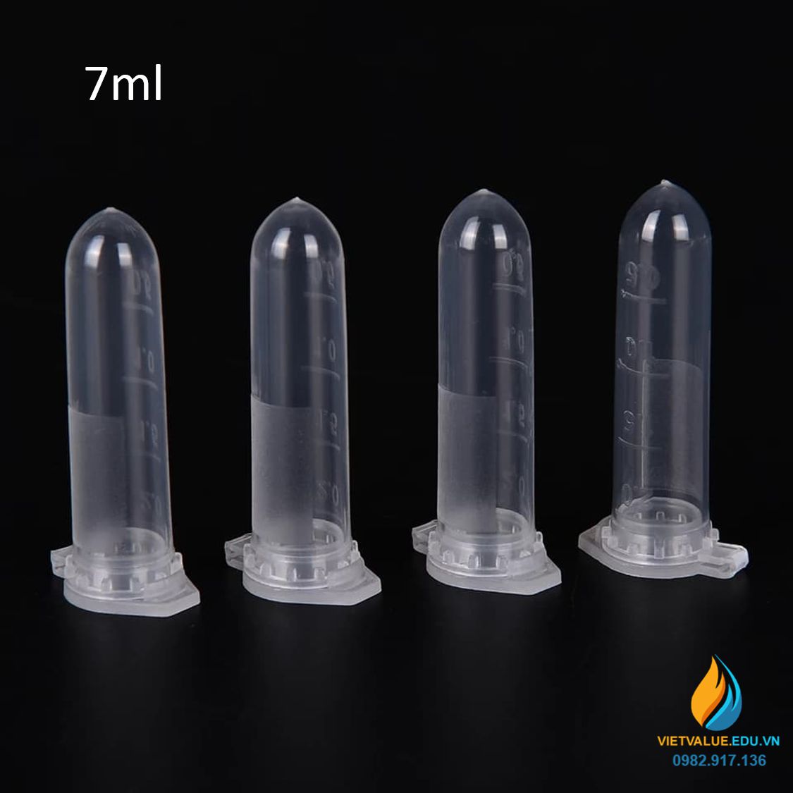 Túi 200 cái ống eppedort lưu mẫu vạch chia dung tích 7ml