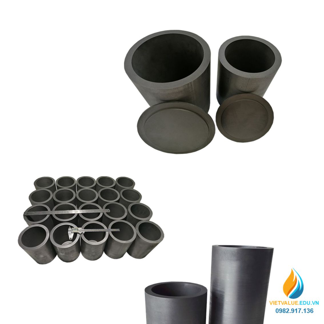 Nồi nấu kim loaị chuyên dụng cảm ứng nhiệt lò nhỏ 30x60x22x25mm