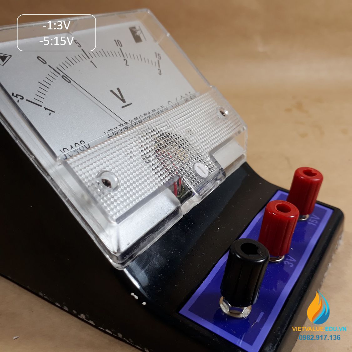 Vôn kế J0408 đo điện áp DC phạm vi đo từ -1 đến 3V hoặc -5 đến 15V, ampe kế ghép mạch điện