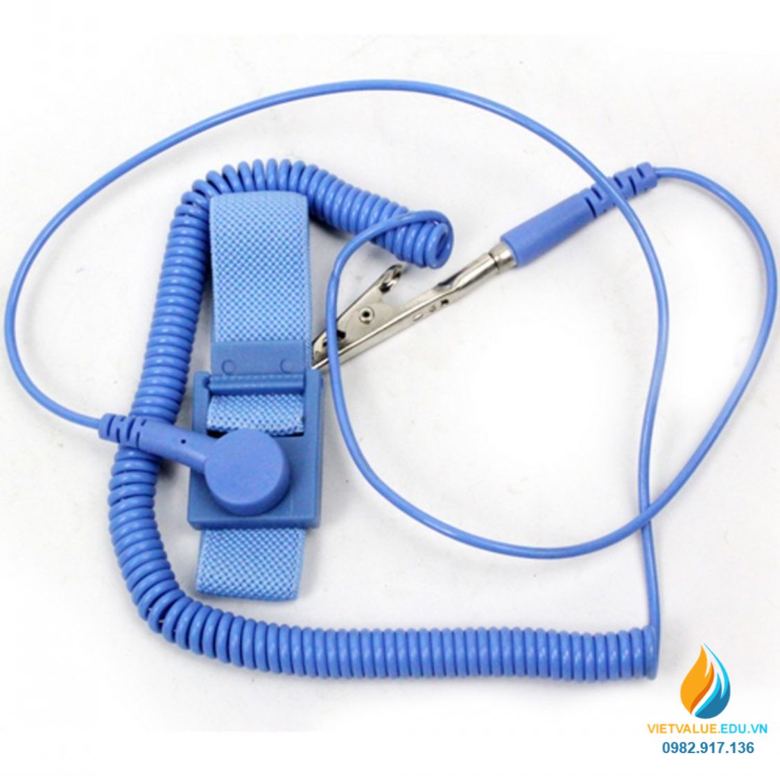 Vòng đeo tay chống tĩnh điện PU, thiết bị phòng sạch điện tử, loại có dây nối