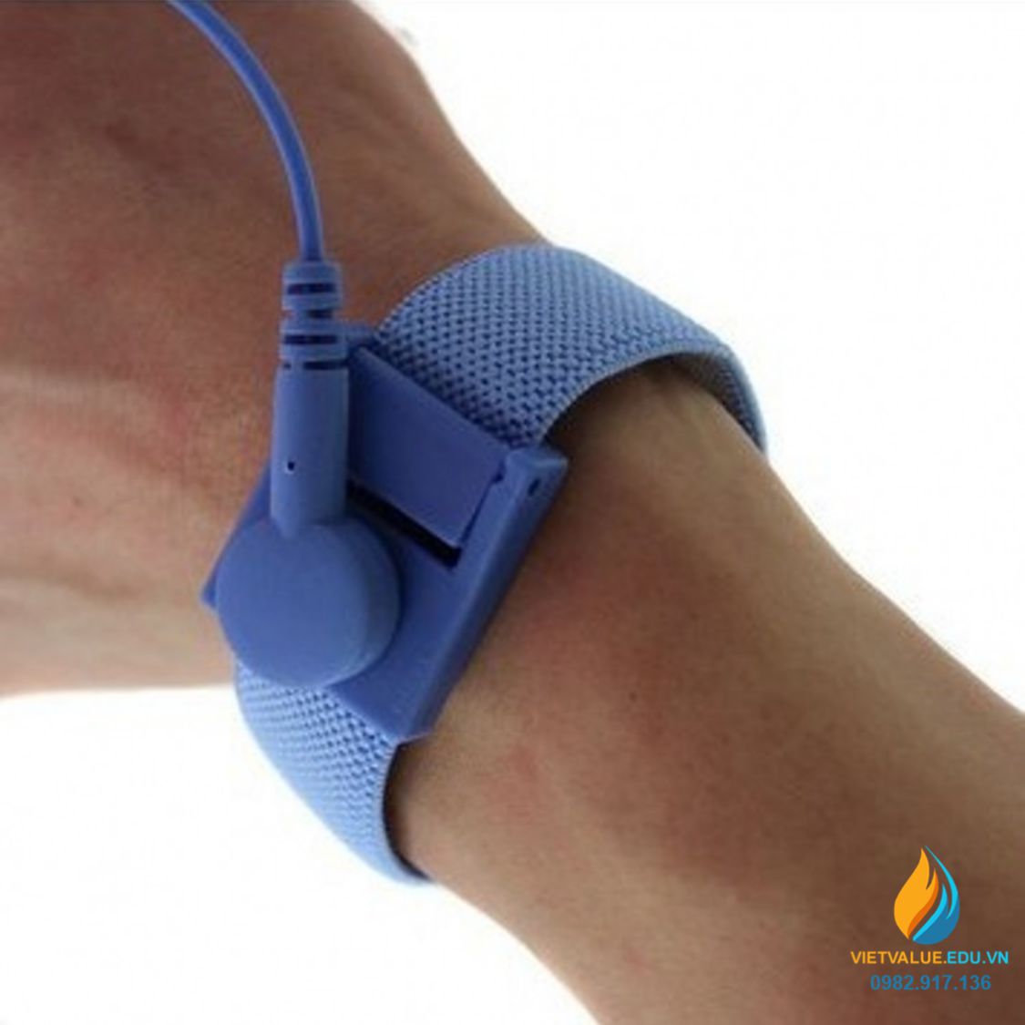 Vòng đeo tay chống tĩnh điện PU, thiết bị phòng sạch điện tử, loại có dây nối