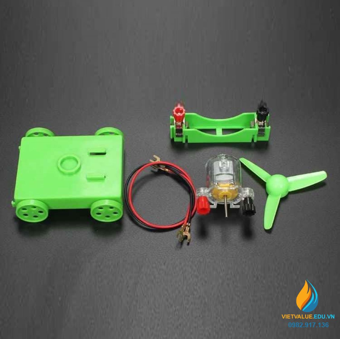 Xe chạy động cơ moto điện, chạy pin AAA, đồ chơi sáng tạo