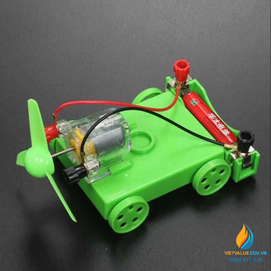 Xe chạy động cơ moto điện, chạy pin AAA, đồ chơi sáng tạo