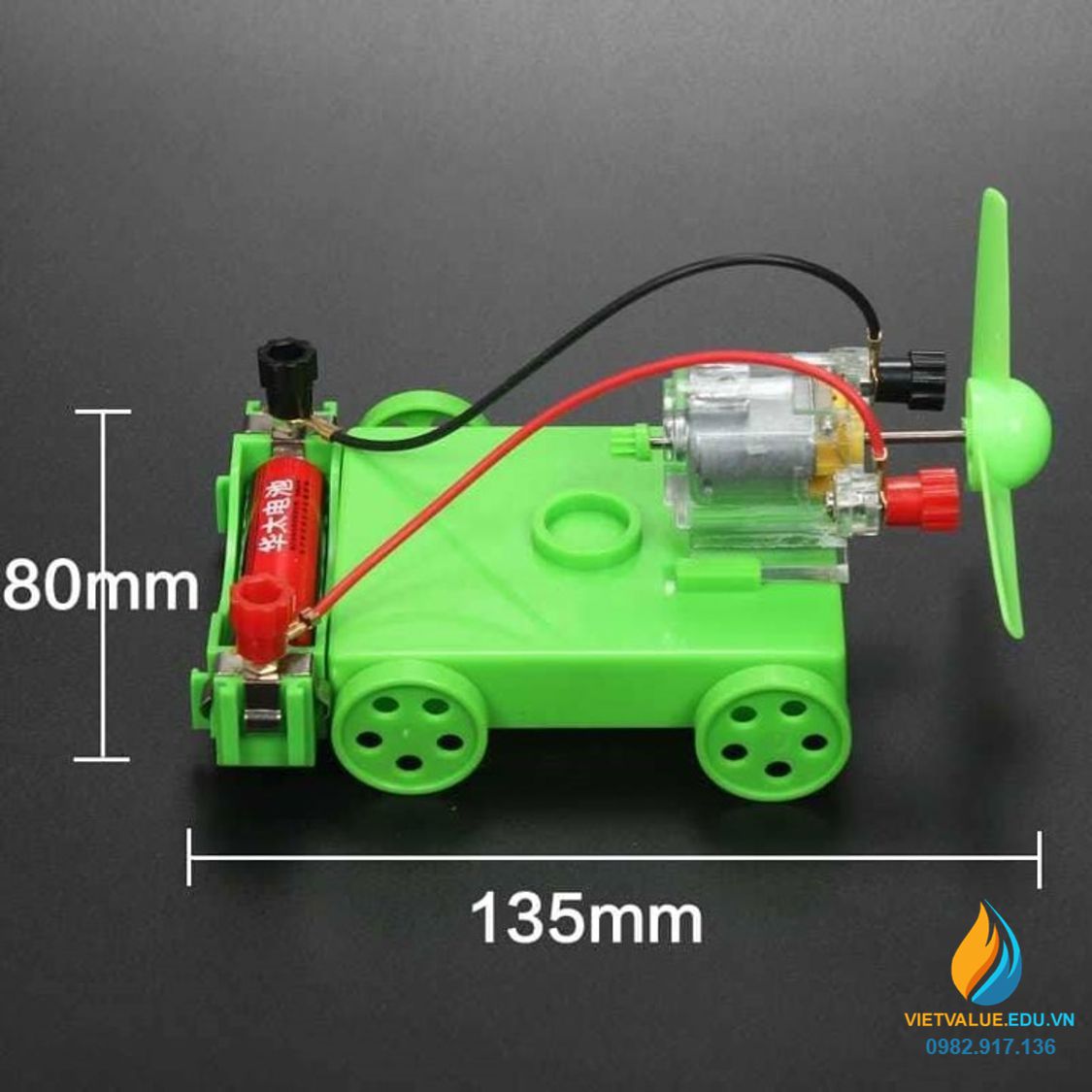 Xe chạy động cơ moto điện, chạy pin AAA, đồ chơi sáng tạo