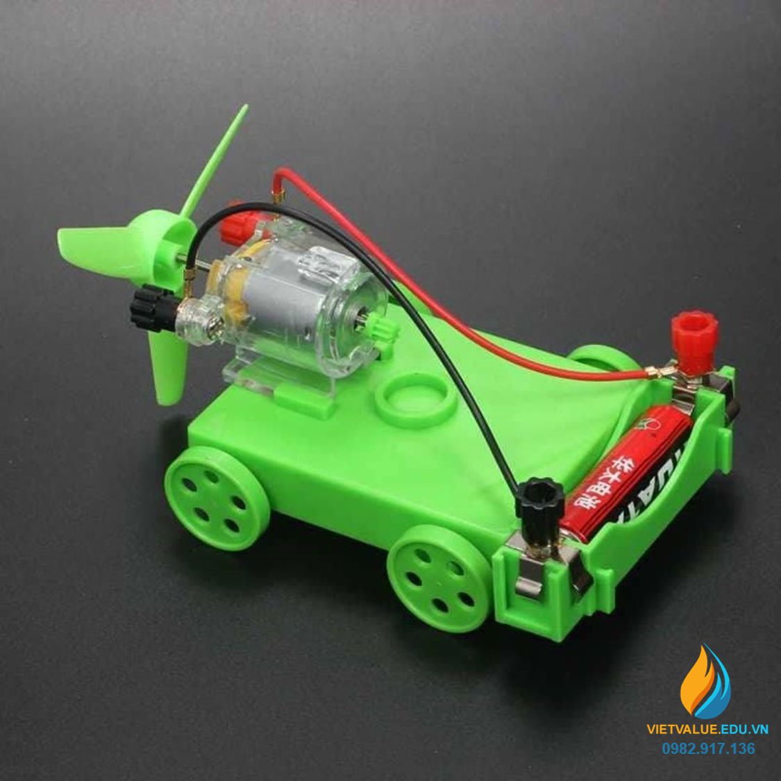 Xe chạy động cơ moto điện, chạy pin AAA, đồ chơi sáng tạo