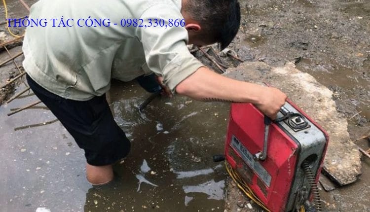 thông tắc cống bể phốt