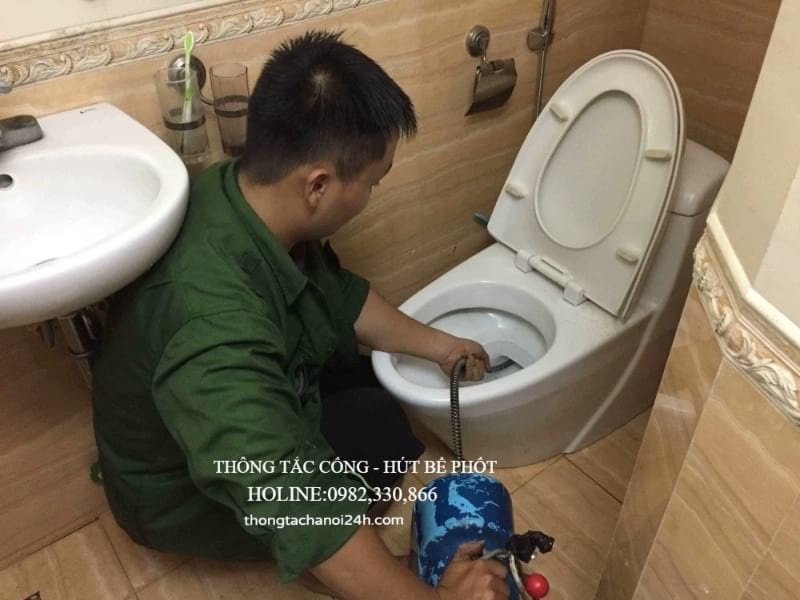 thông tắc bồn cầu tại quận thanh xuân