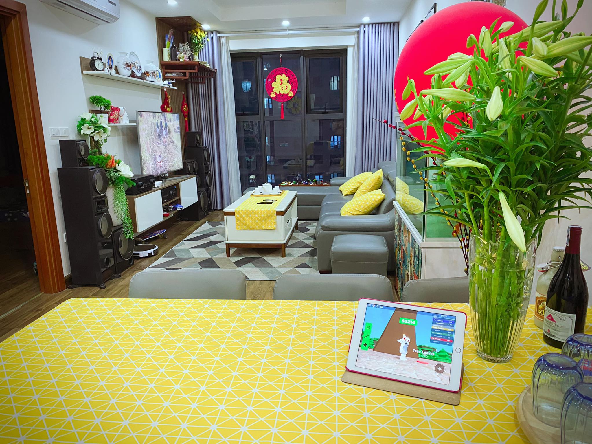 khăn trải bàn trà