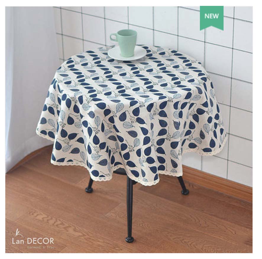khăn trải bàn tròn giá re