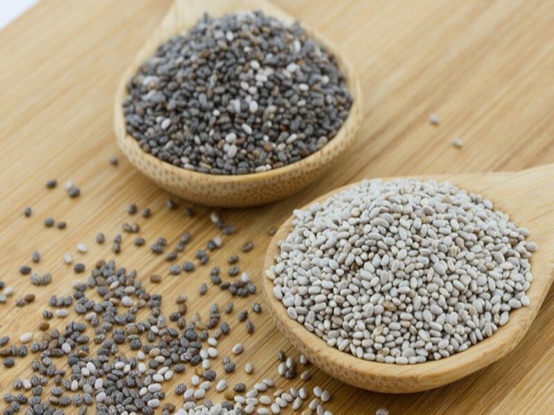 hạt chia và hạt é