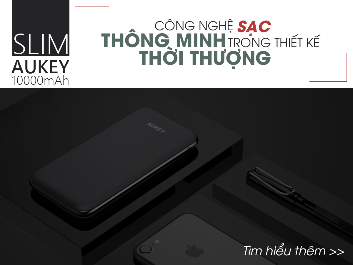 pin sac du phong aukey slim urbancity