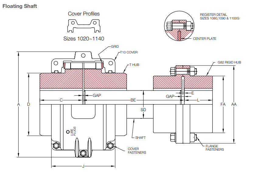 bản vẽ kỹ thuật khớp nối lưới T10 - G82