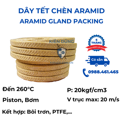 Aramid Gland Packing - Dây Aramid