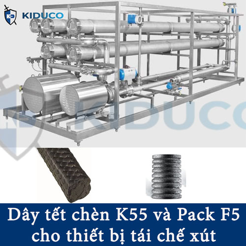 tết chèn làm kín cho thiết bị tái chế xút tẩy trắng NaOH trong nhà máy giấy