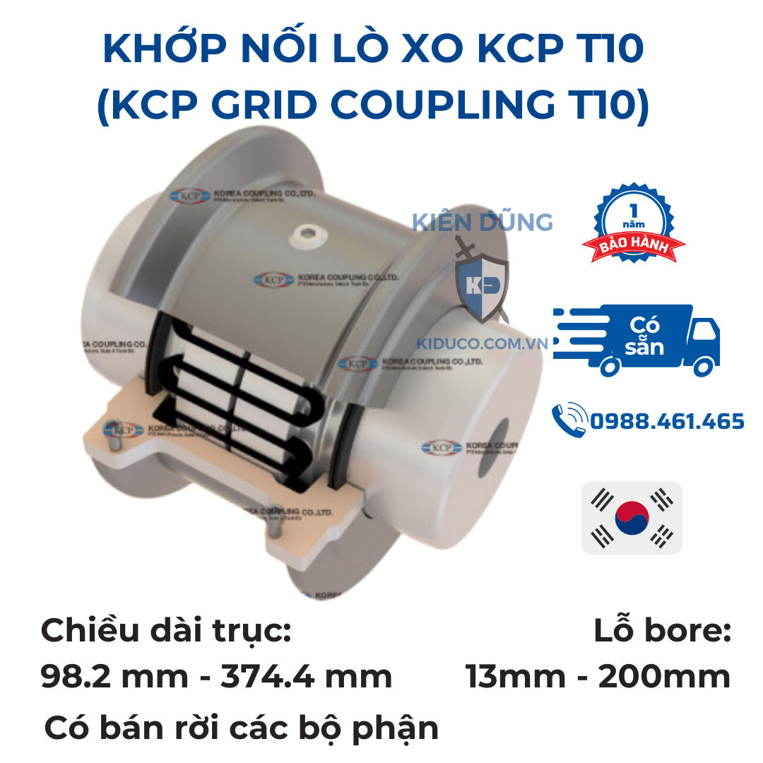 khớp nối lưới lò xo T10 - grid coupling T10