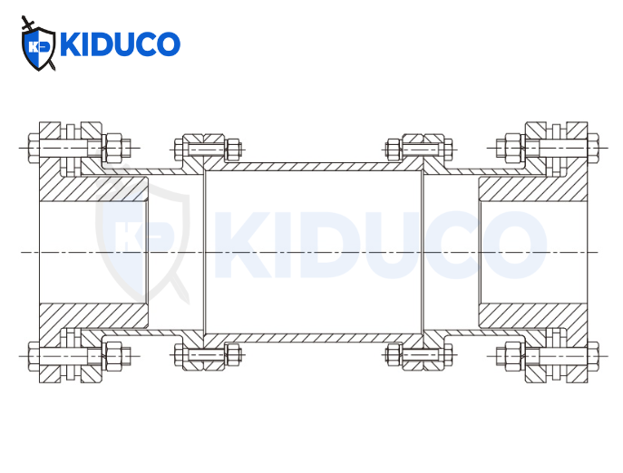 JMUBB: Dạng khớp nối trung gian có thể tháo rời theo phương hướng kính