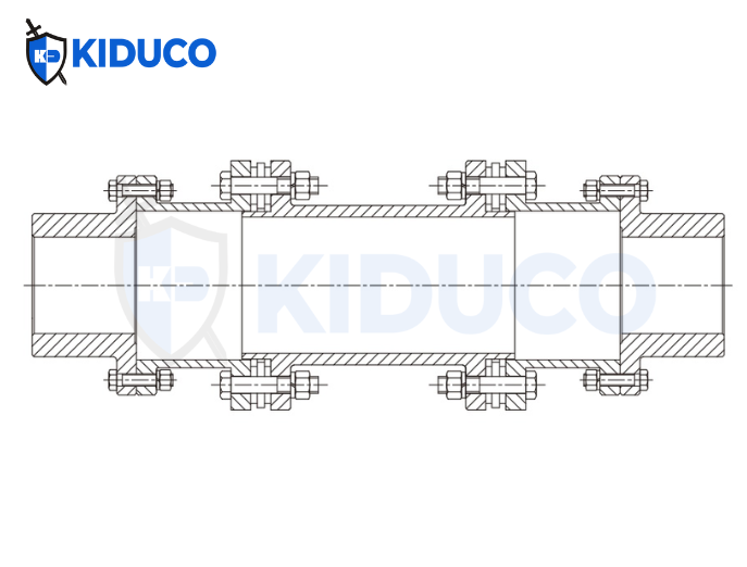 JMUBJC: Dạng khớp nối trung gian có thể tháo rời theo phương hướng kính loại kéo dài