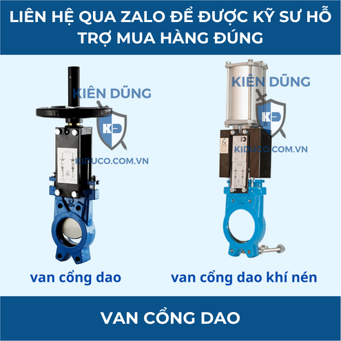 các loại van cổng dao - types of knife gate valves
