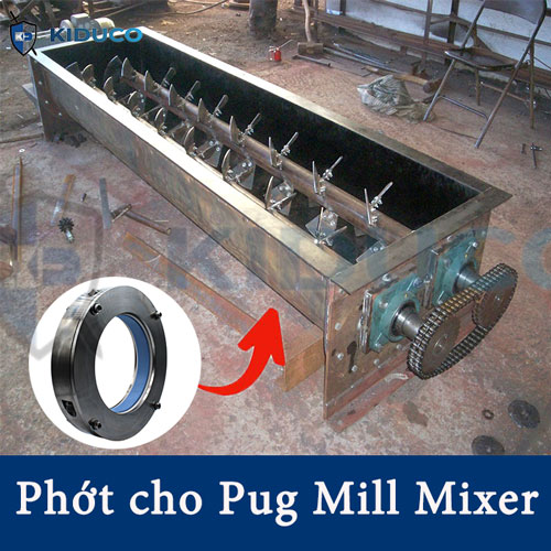 Phớt trục quay cho máy trộn mái chèo công nghiệp Pug Mill Mixers
