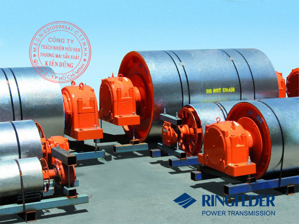 Thiết bị khóa trục côn Ringfeder RfN 7515 conveyor pulleys