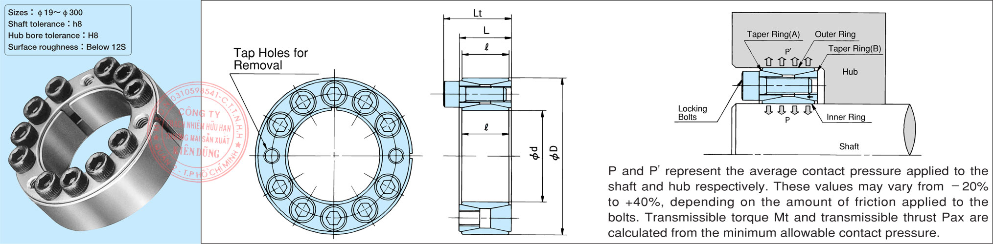 Thông số kỹ thuật Power Lock dòng tiêu chuẩn AS Series