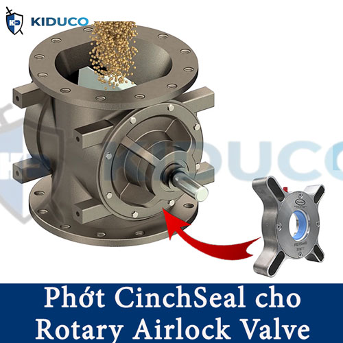 Phớt làm kín van quay khóa khí Rotary Airlock Valve