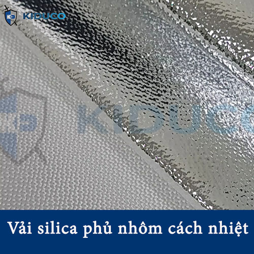 Aluminized silica fabric