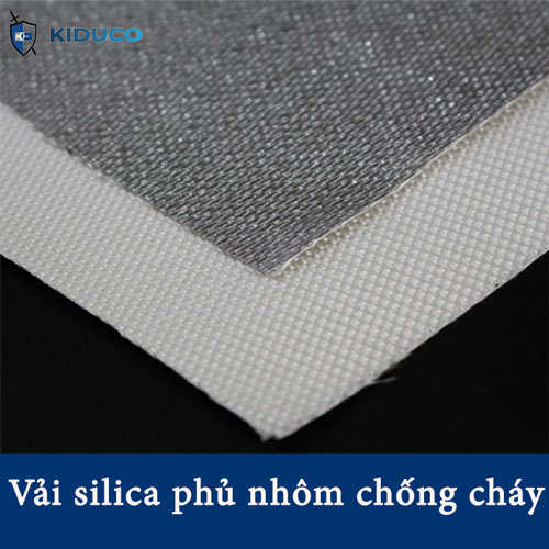 Aluminized silica fabric