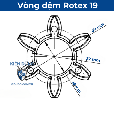 Bản vẽ vòng đệm Rotex 19