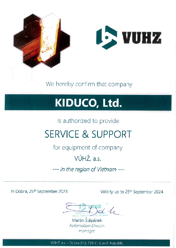 Kiên Dũng (Kiduco) đại diện thương hiệu VUHZ tại Việt Nam