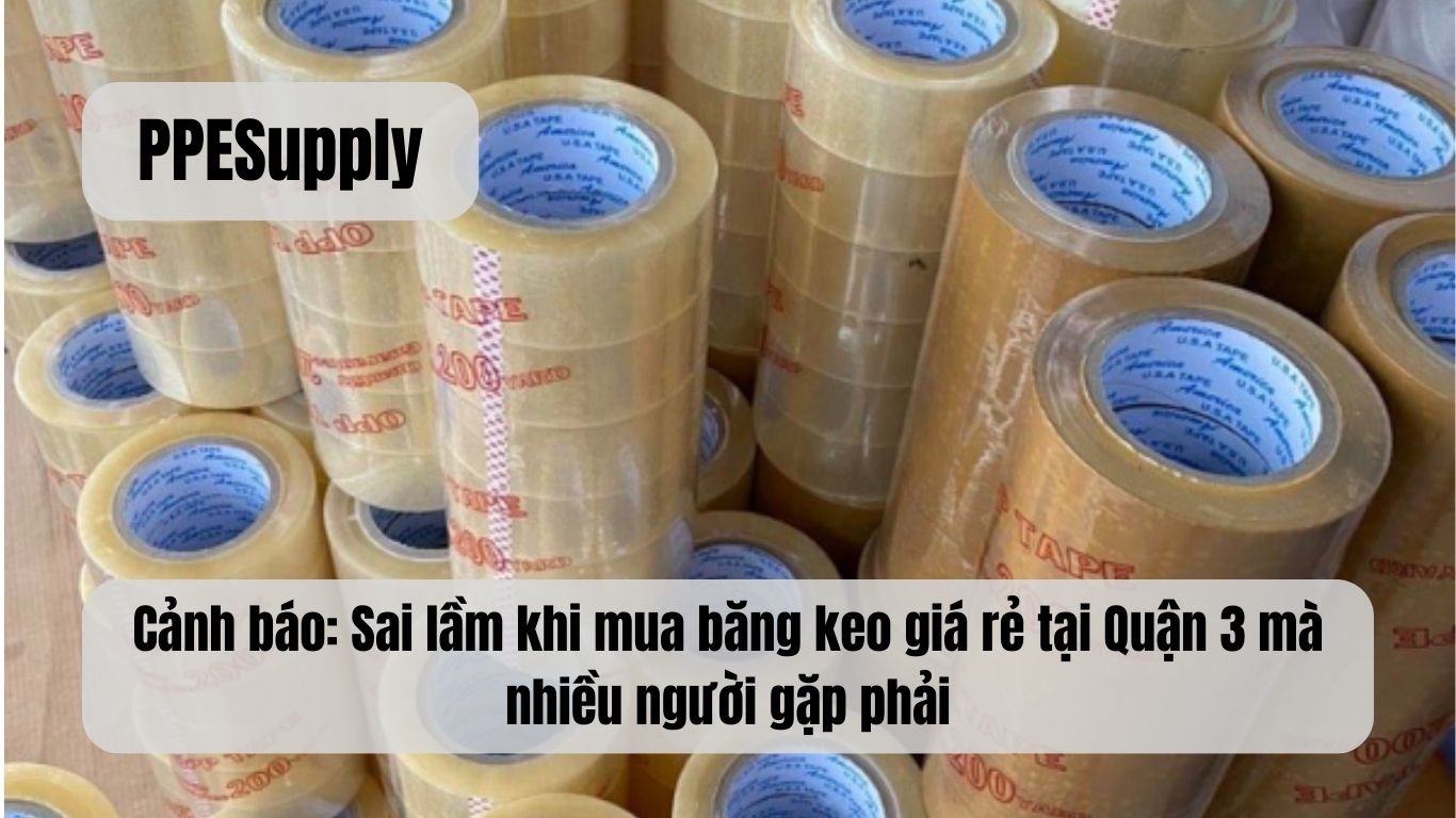 Cảnh báo: Sai lầm khi mua băng keo giá rẻ tại Quận 3 mà nhiều người gặp phải