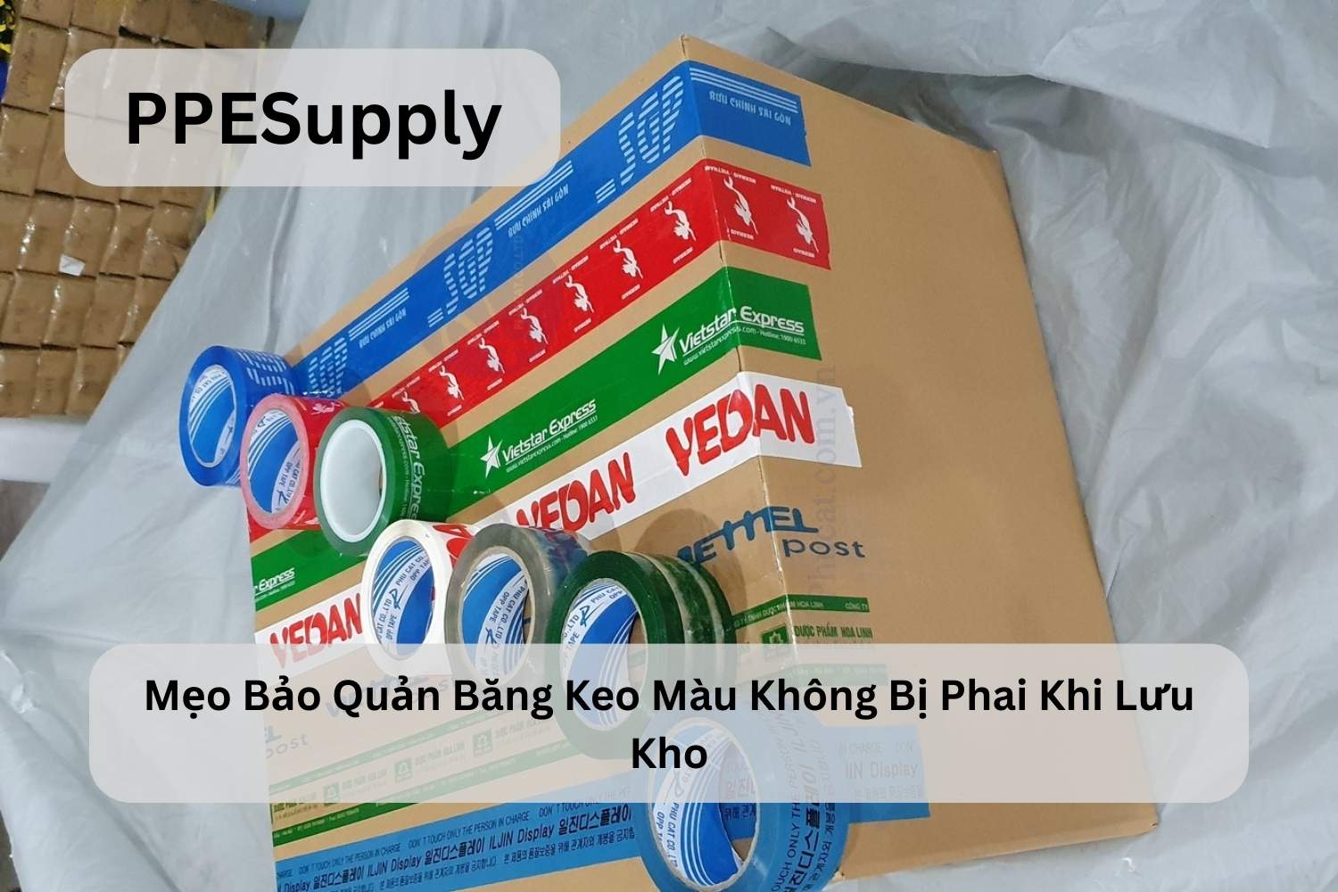 Mẹo Bảo Quản Băng Keo Màu Không Bị Phai Khi Lưu Kho