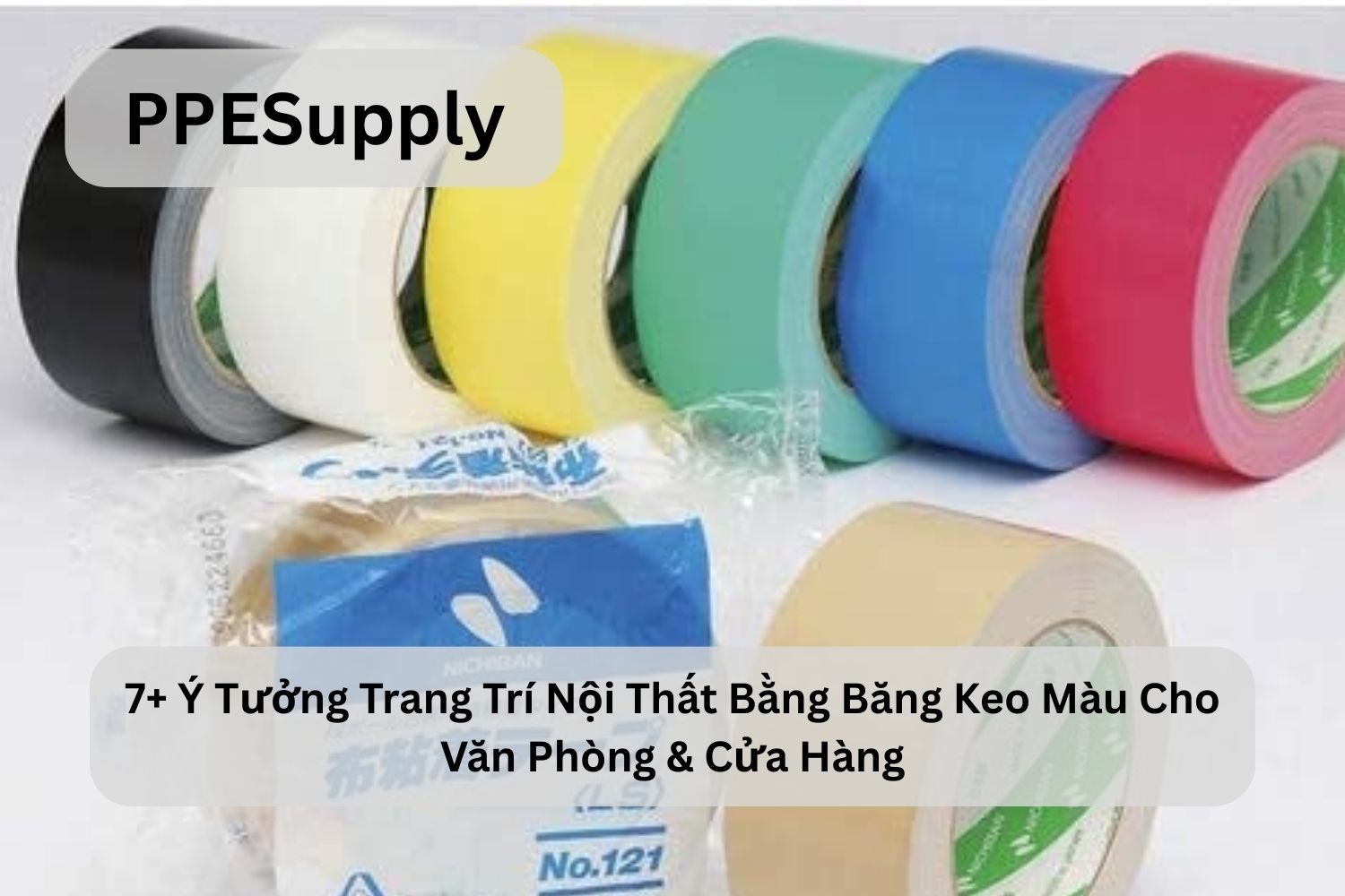 7+ Ý Tưởng Trang Trí Nội Thất Bằng Băng Keo Màu Cho Văn Phòng & Cửa Hàng