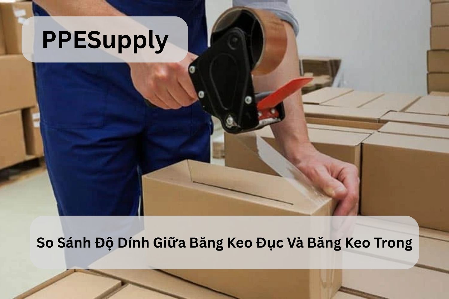 So Sánh Độ Dính Giữa Băng Keo Đục Và Băng Keo Trong