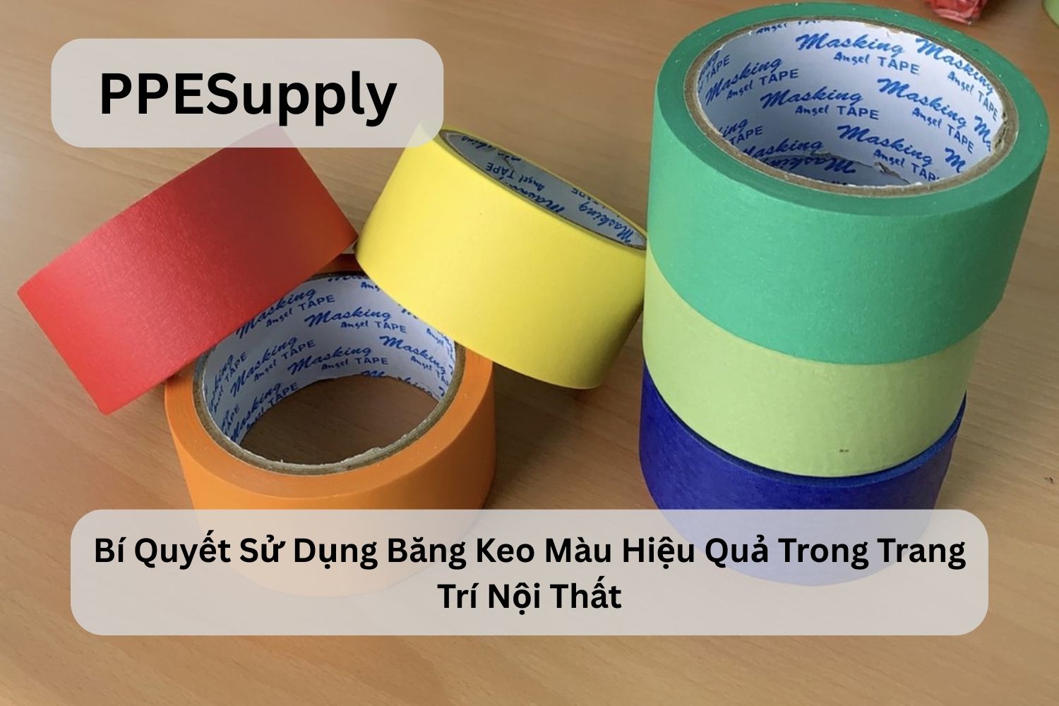Bí Quyết Sử Dụng Băng Keo Màu Hiệu Quả Trong Trang Trí Nội Thất