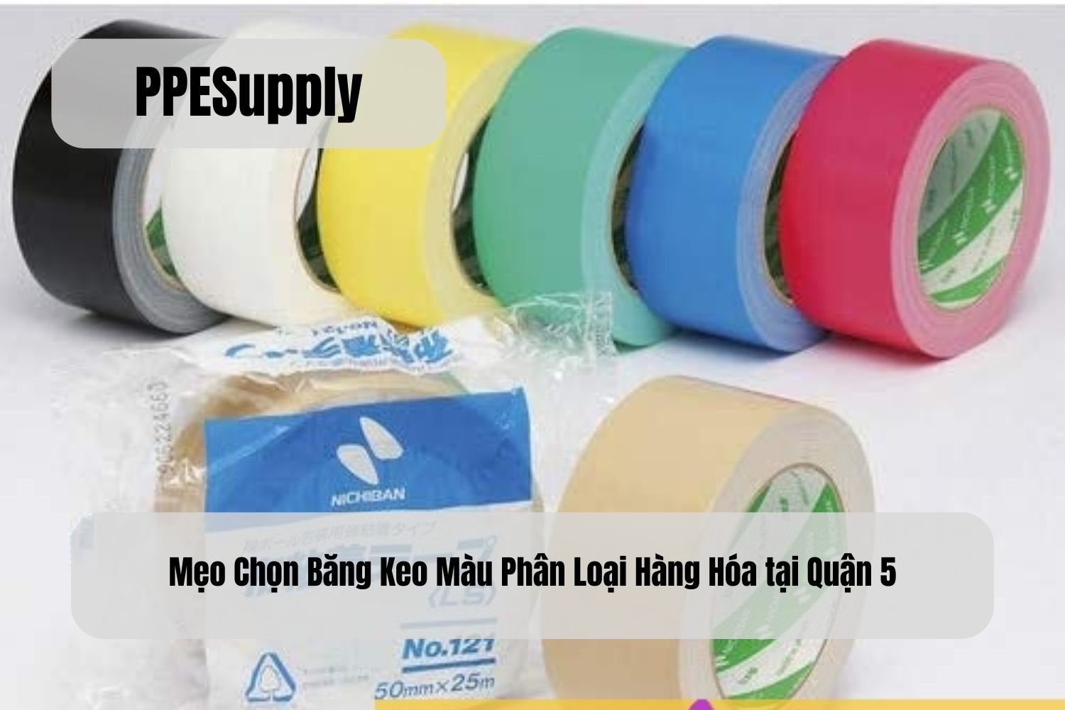 Mẹo Chọn Băng Keo Màu Phân Loại Hàng Hóa tại Quận 5