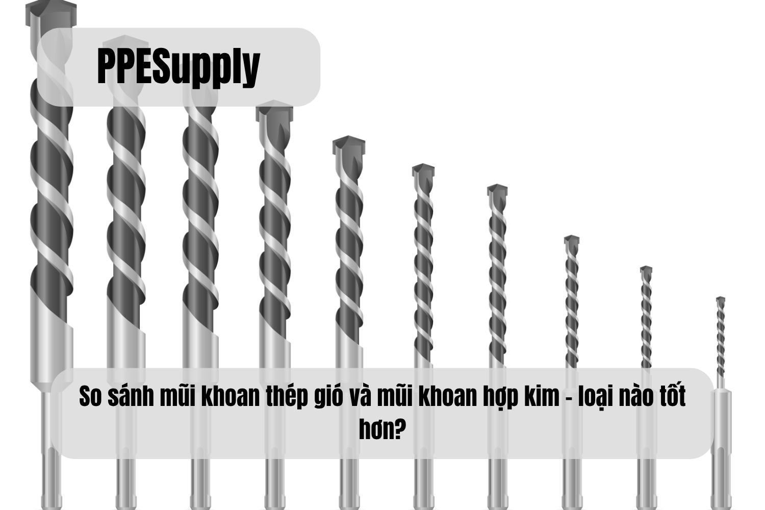 So sánh mũi khoan thép gió và mũi khoan hợp kim – loại nào tốt hơn?