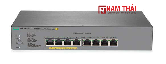 Thiết bị chuyển mạch HPE 1820 8G PoE+ (65W) Switch J9982A - nam thái