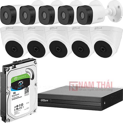 Lắp đặt trọn bộ 10 camera giám sát 2.0MP Dahua - nam thái