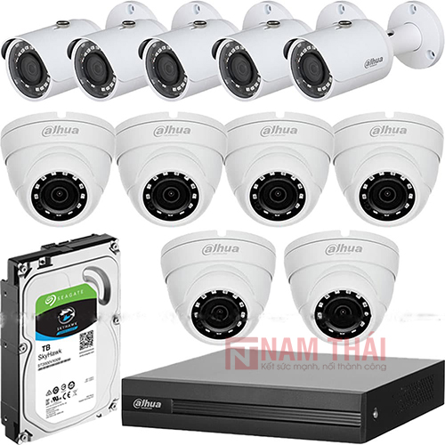 Lắp đặt trọn bộ 11 camera giám sát 1.0MP Dahua - nam thái